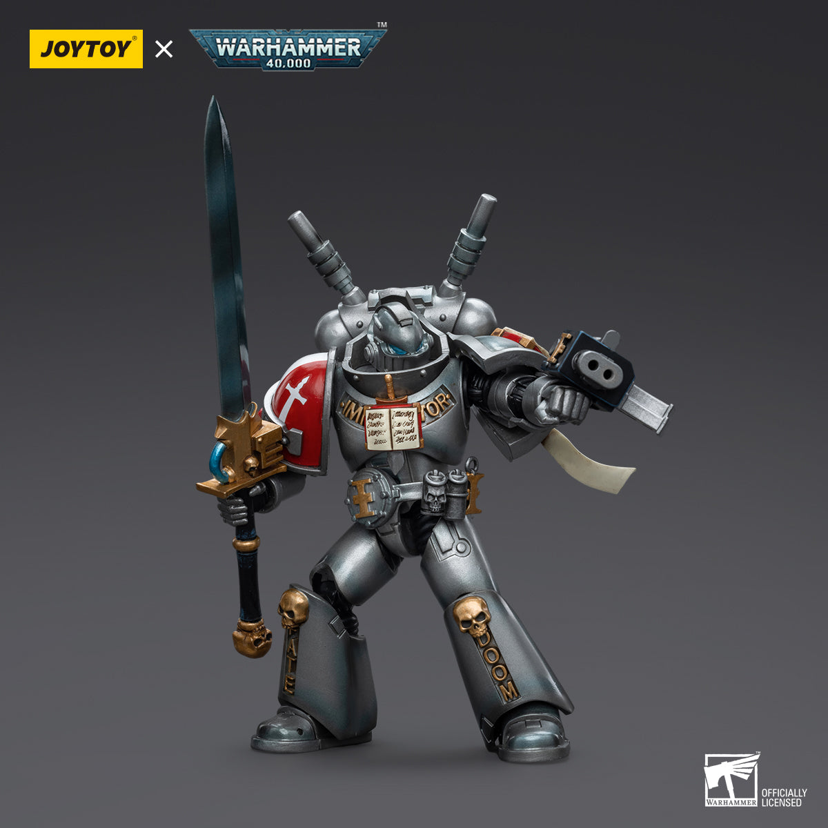 Warhammer Collectibles: 1/18 Scale Grey Knights Interceptor Squad Interceptor with Storm Bolter