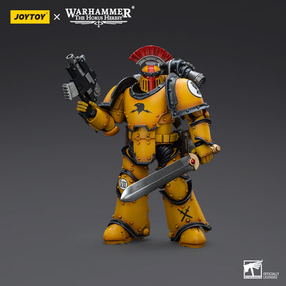 Warhammer Collectibles: 1/18 Scale Imperial Fists Legion MkIII Tactical Squad Legionary with Vexilla - Good Games
