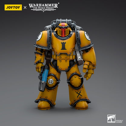 Warhammer Collectibles: 1/18 Scale Imperial Fists Legion MkIII Tactical Squad Sergeant with Pwr Fist - Good Games