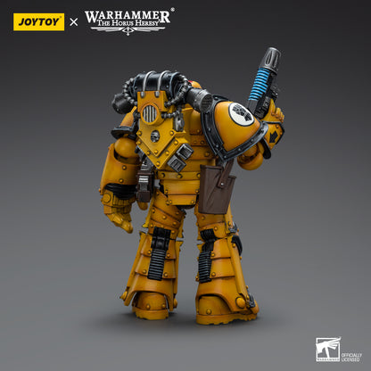 Warhammer Collectibles: 1/18 Scale Imperial Fists Legion MkIII Tactical Squad Sergeant with Pwr Fist - Good Games