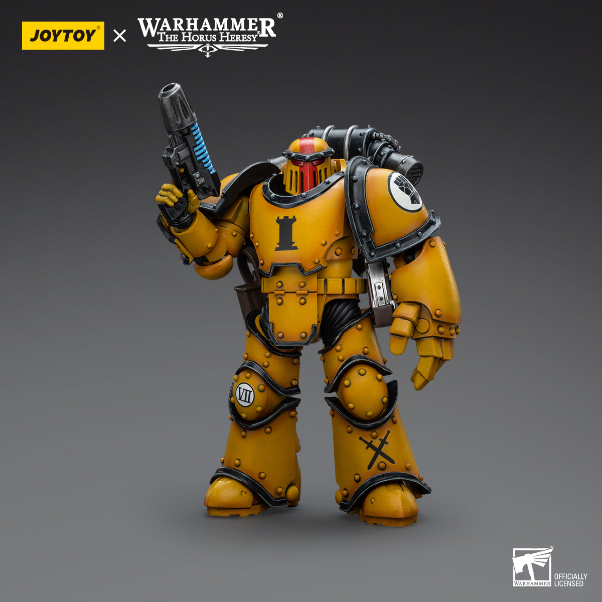 Warhammer Collectibles: 1/18 Scale Imperial Fists Legion MkIII Tactical Squad Sergeant with Pwr Fist