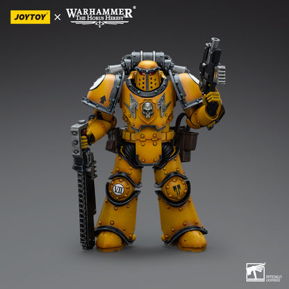 Warhammer Collectibles: 1/18 Scale Imperial Fists Legion MkIII Despoiler Sqd Despoiler with Chainsaw - Good Games