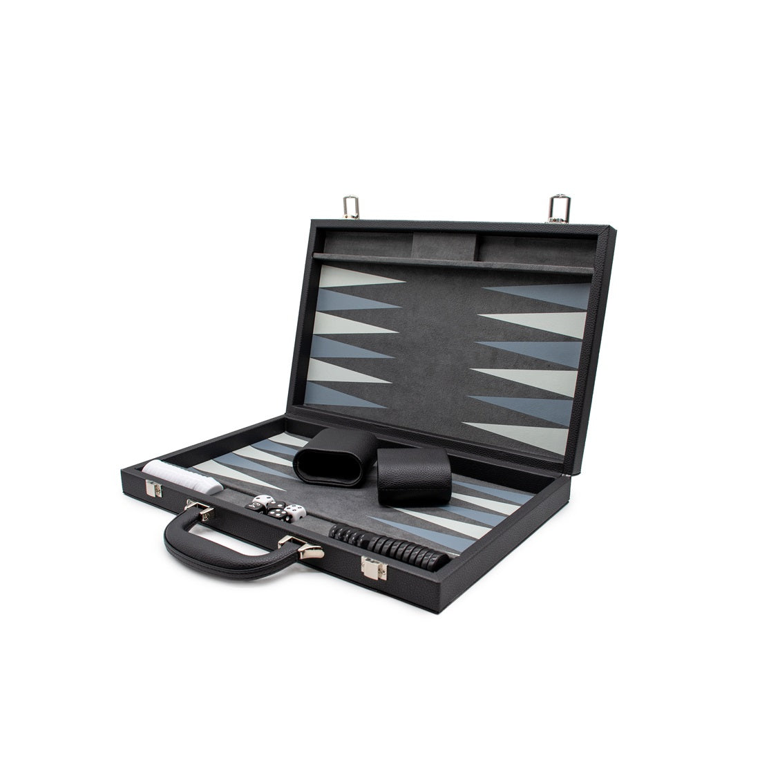LPG Classics Leather Backgammon Set - Black - Good Games