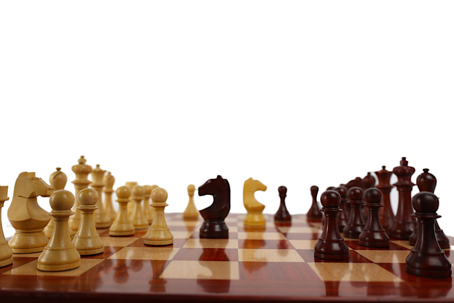LPG Classics Premium Chess Set With 40 Cm Board - Walnut - Good Games