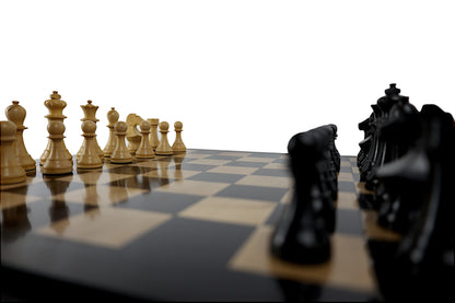 LPG Classics Premium Chess Set With 40 Cm Board - Ebony - Good Games