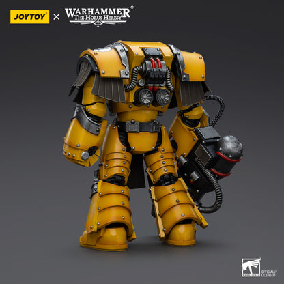 Warhammer Collectibles: 1/18 Scale Imperial Fists Legion Cataphractii Terminator Squad with Flamer - Good Games