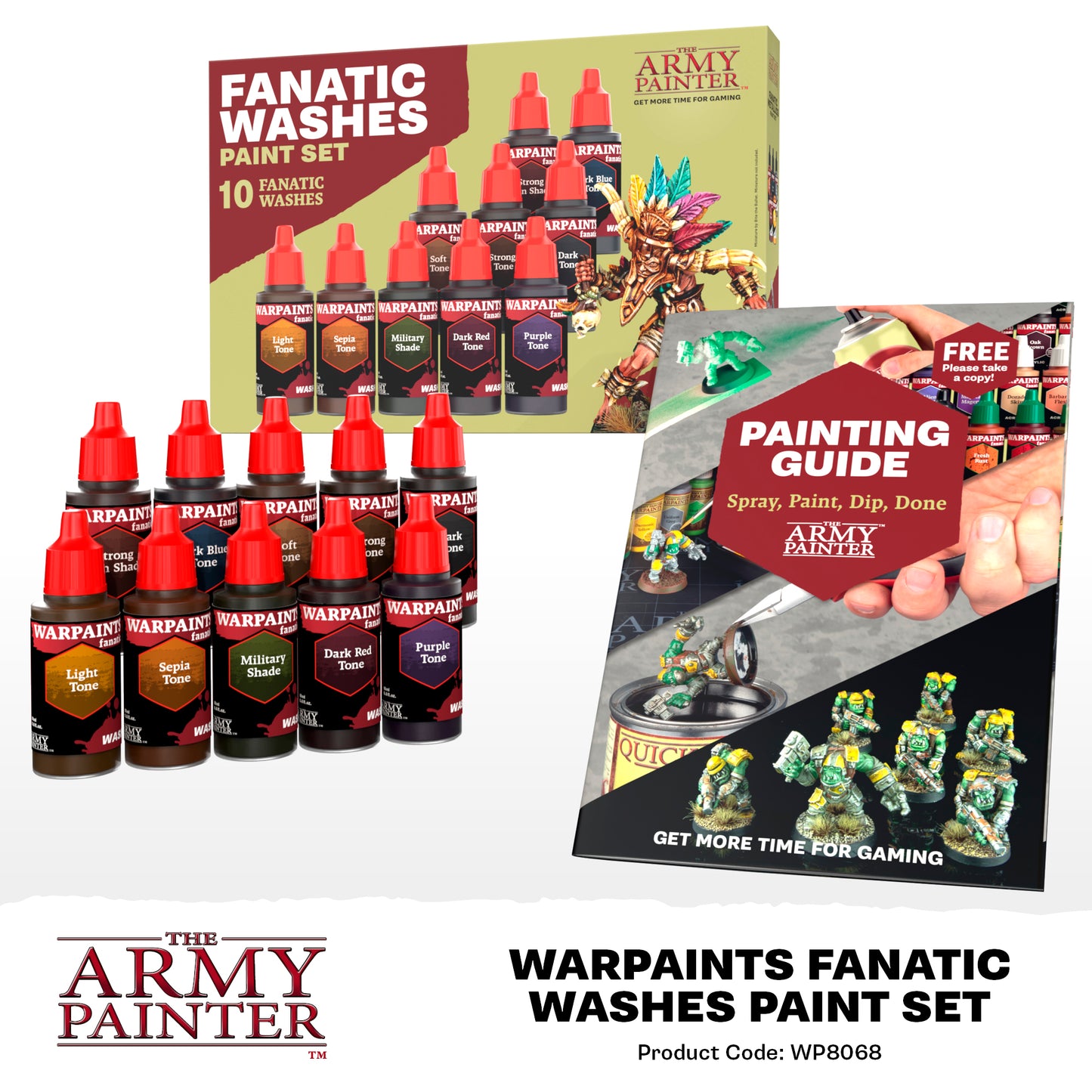 Army Painter - Warpaints Fanatic - Washes Paint Set - Good Games