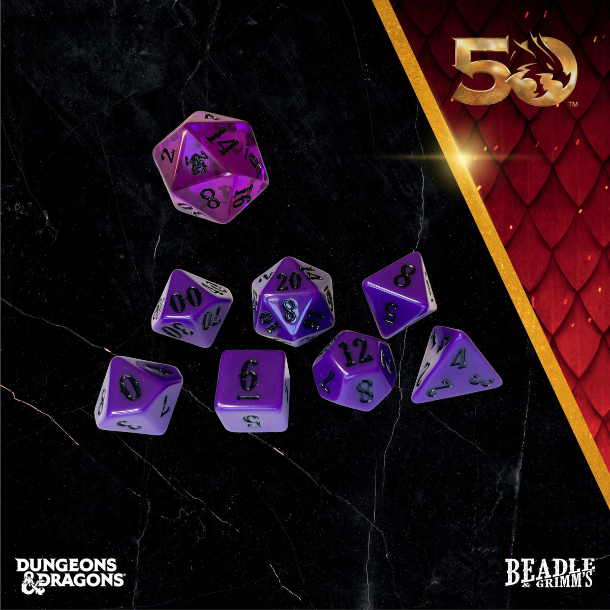 Beadle &amp; Grimms Expedition to Barrier Peaks Dice &amp; Accessories Set D&amp;D 50th