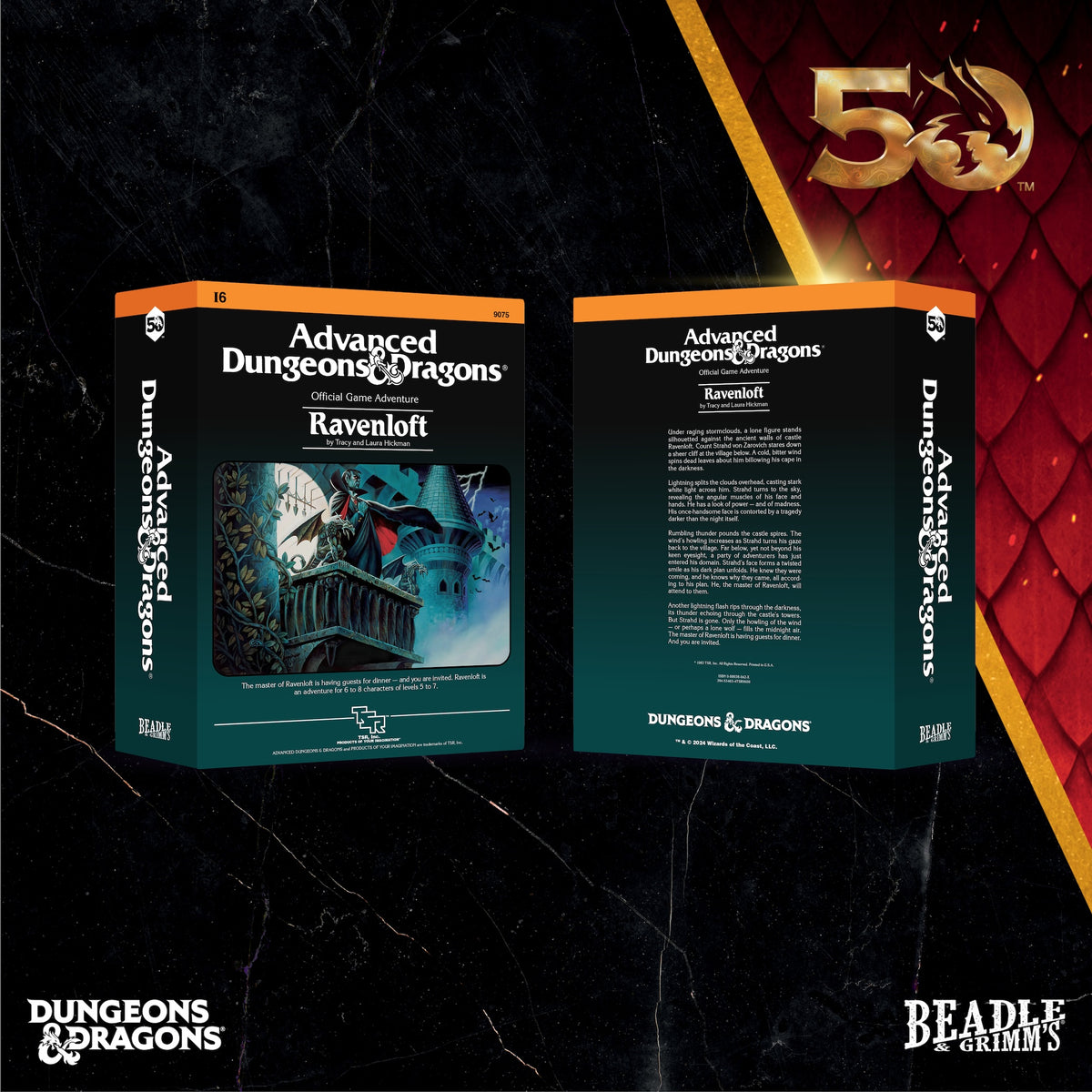 Beadle &amp; Grimms Ravenloft Dice &amp; Accessories Set D&amp;D 50th
