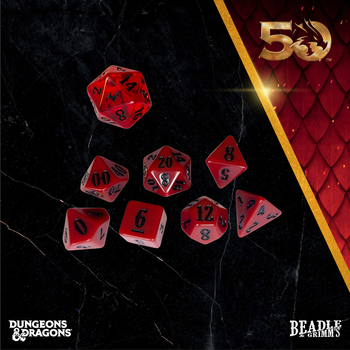 Beadle &amp; Grimms Ravenloft Dice &amp; Accessories Set D&amp;D 50th