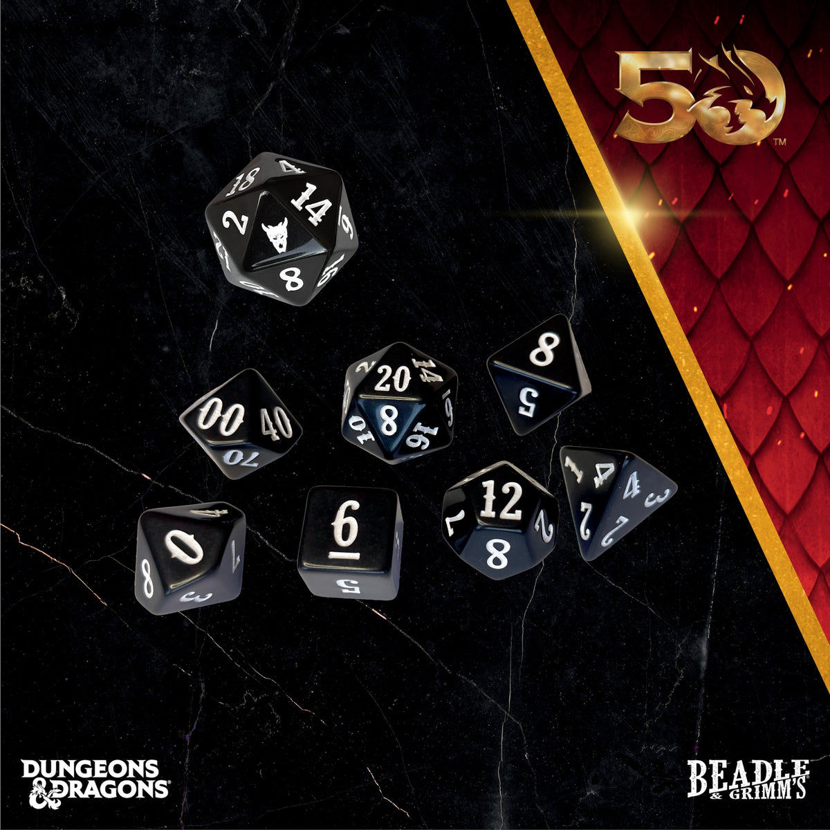Beadle &amp; Grimms The Temple of Elemental Evil Dice &amp; Accessories Set D&amp;D 50th