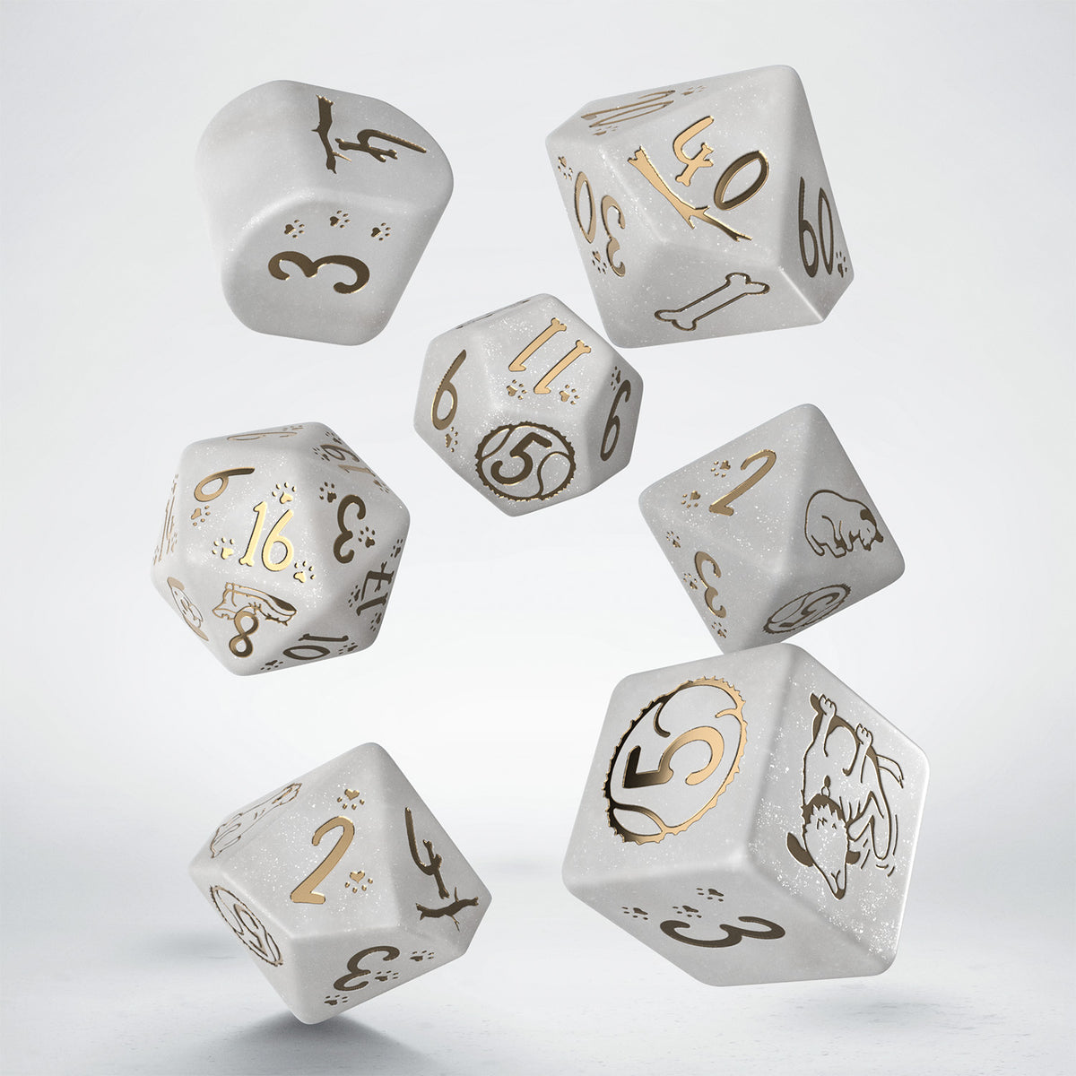 Q Workshop - Dog Dice Set - Charlie Dice Set 7 - Good Games