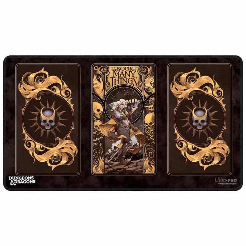 Ultra Pro: Deck of Many Things Black Stitched Playmat (UP38065) (Preorder)