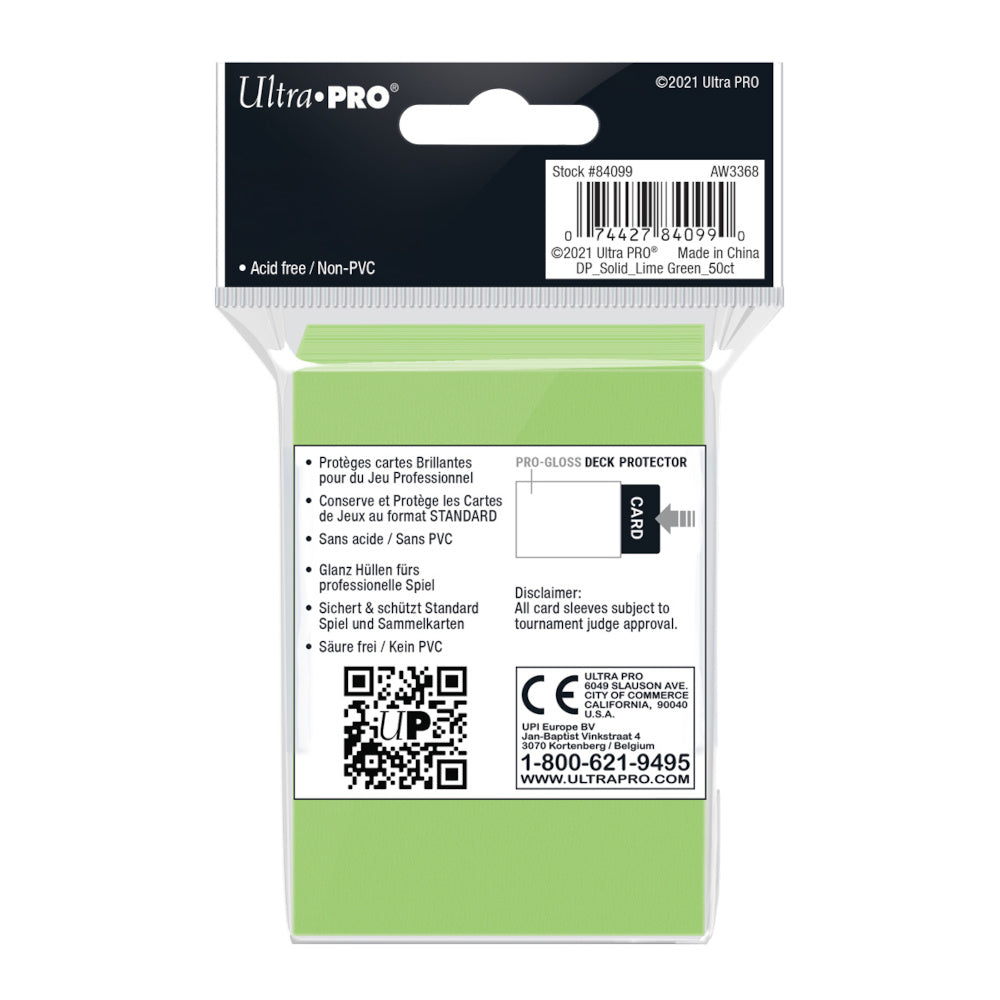 Sleeves Ultra Pro Standard Lime Green (50CT)