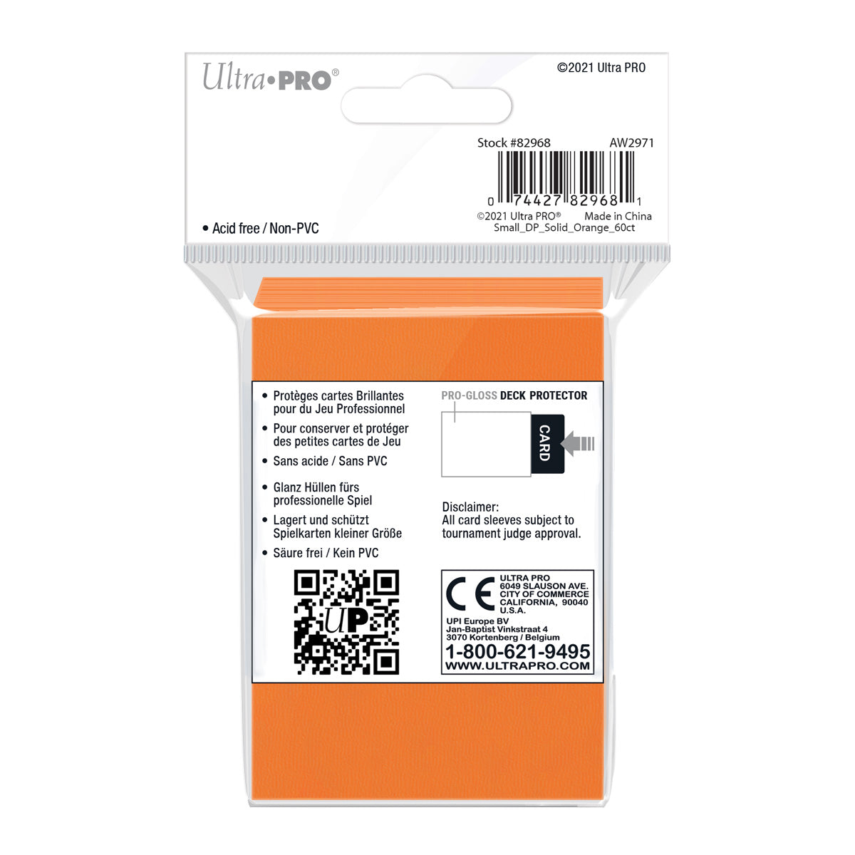 Sleeves Ultra Pro Small Orange (60CT)