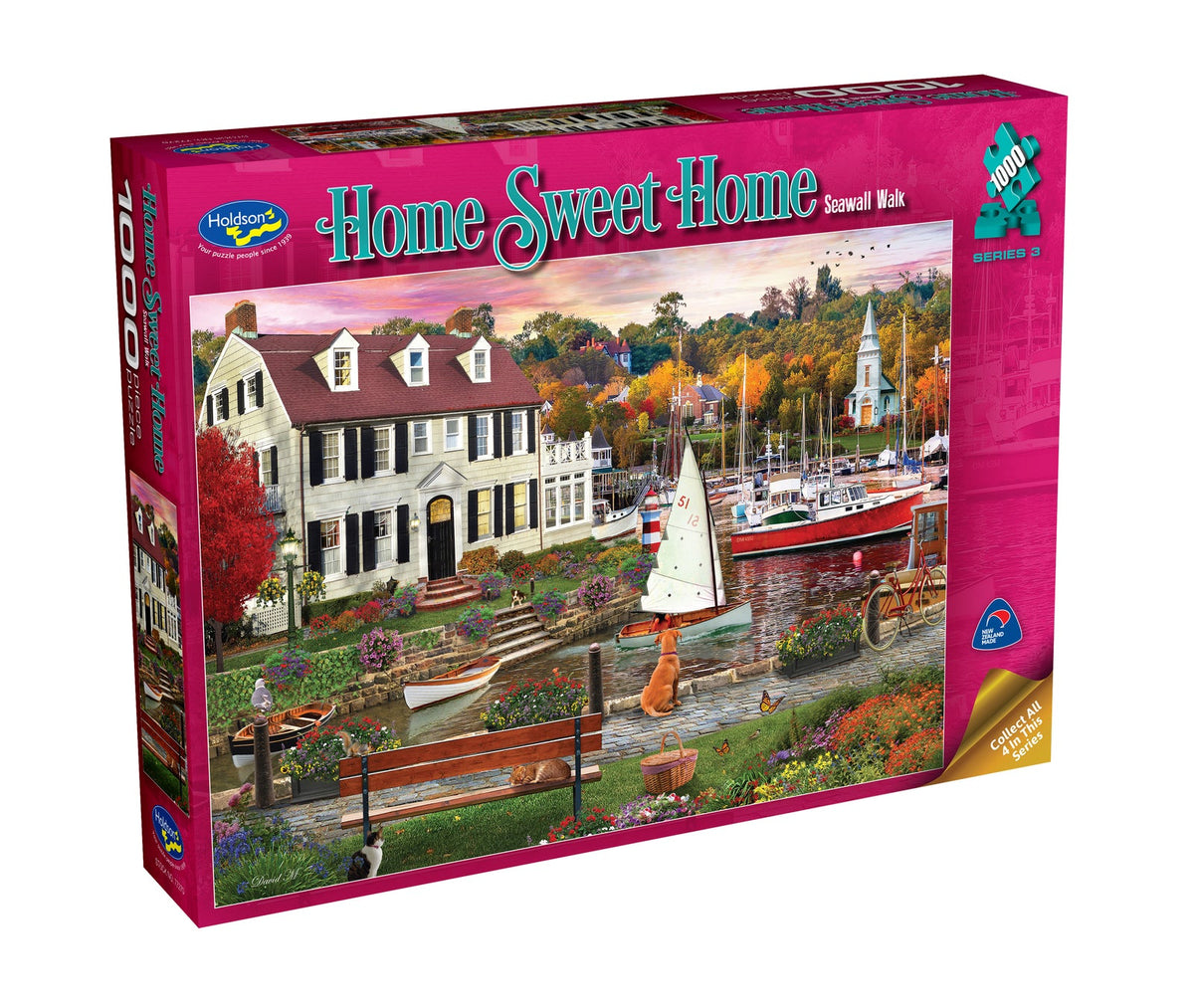 Holdson - Home Sweet Home Seawall Walk 1000 Piece Jigsaw