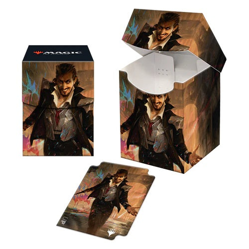 Ultra Pro - Streets of New Capenna 100+ Deck Box B featuring Anhelo the Painter for Magic: The Gathering - Good Games