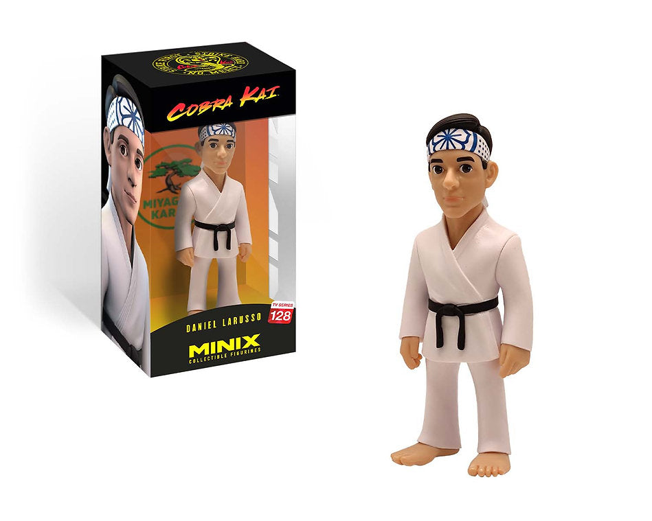MINIX Cobra Kai Daniel LaRusso figure in white gi with headband