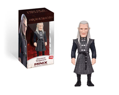Figure in House of the Dragon box with Daemon’s portrait and series branding