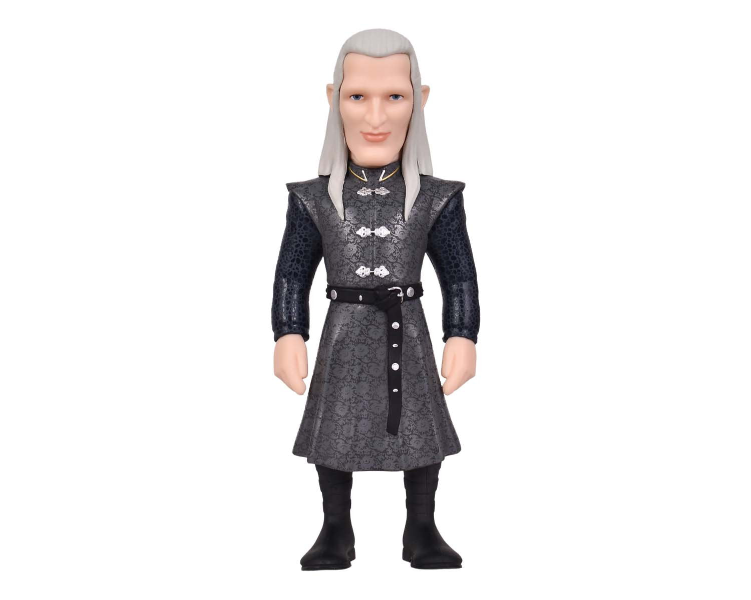 Side profile highlighting sharp facial sculpt and shoulder armor