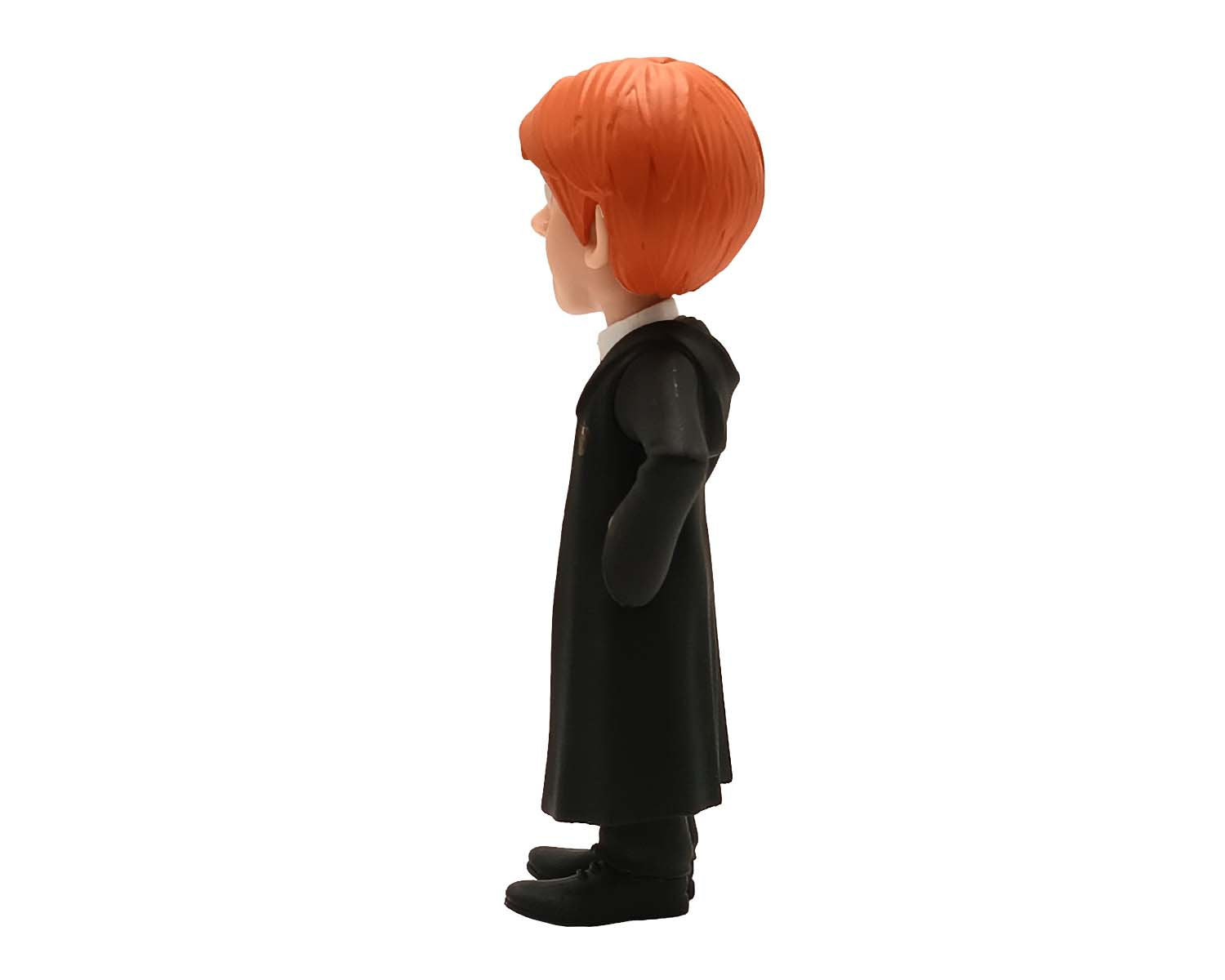 Rear view revealing hair sculpt and full-length robe
