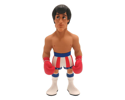 Side view showing sculpted body, determined expression, and boxing stance