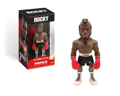 Packaged figure inside Rocky-themed box with Clubber Lang name and illustration