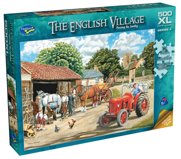 Holdson - The English Village Passing The Smithy 500xl Piece Jigsaw