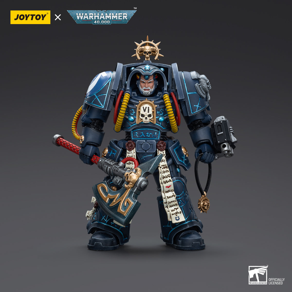 Warhammer Collectibles: 1/18 Scale Ultramarines Librarian In Terminator Armour