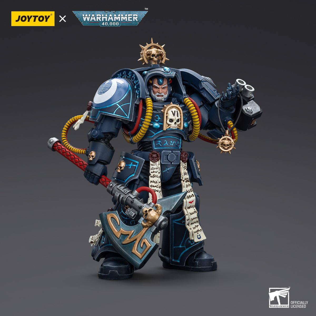 Warhammer Collectibles: 1/18 Scale Ultramarines Librarian In Terminator Armour
