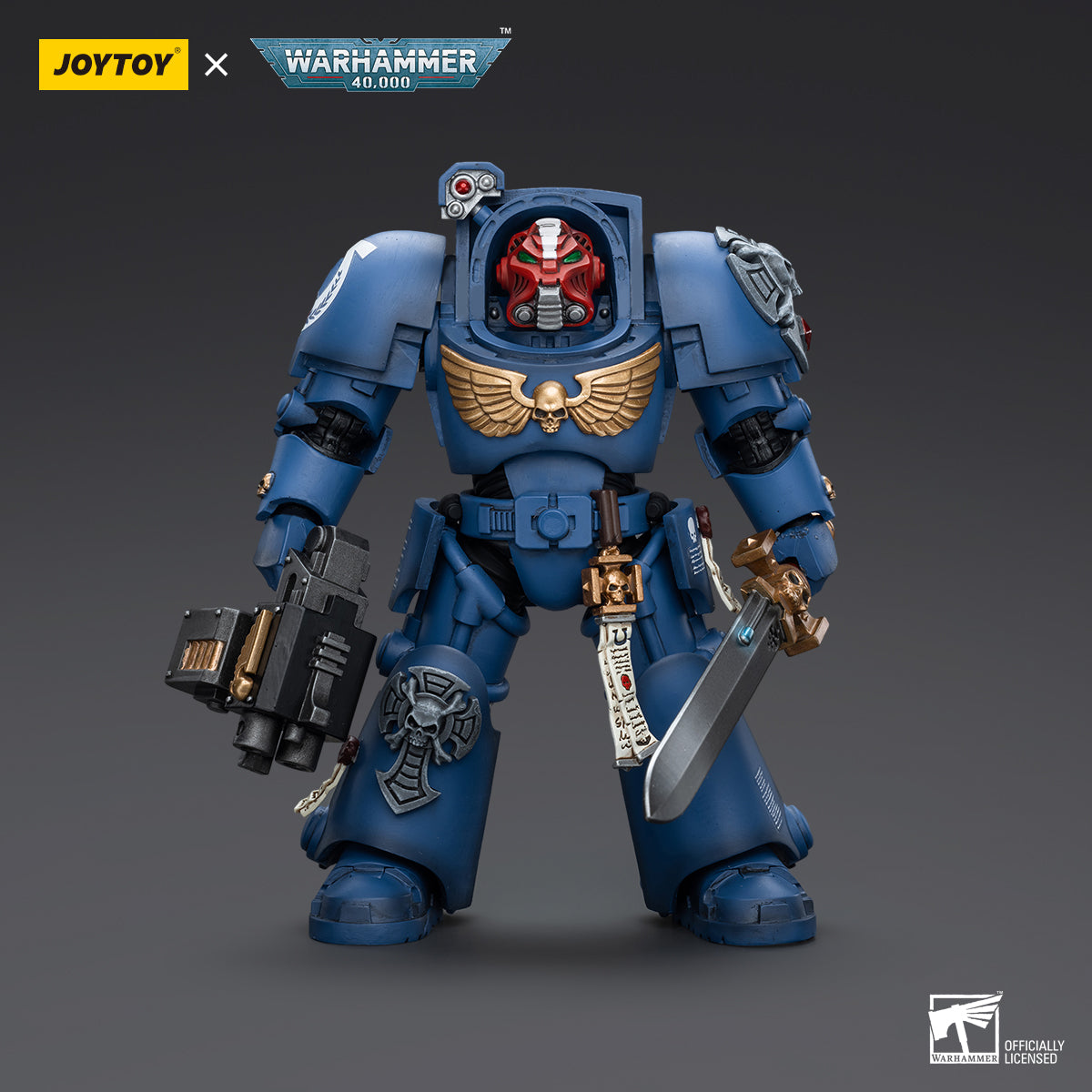 Warhammer Collectibles: 1/18 Scale Ultramarines Terminator Squad Sergeant With Teleport Homer - Good Games
