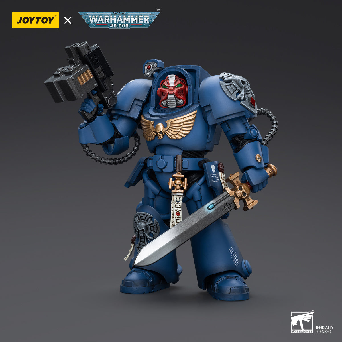 Warhammer Collectibles: 1/18 Scale Ultramarines Terminator Squad Sergeant With Teleport Homer - Good Games