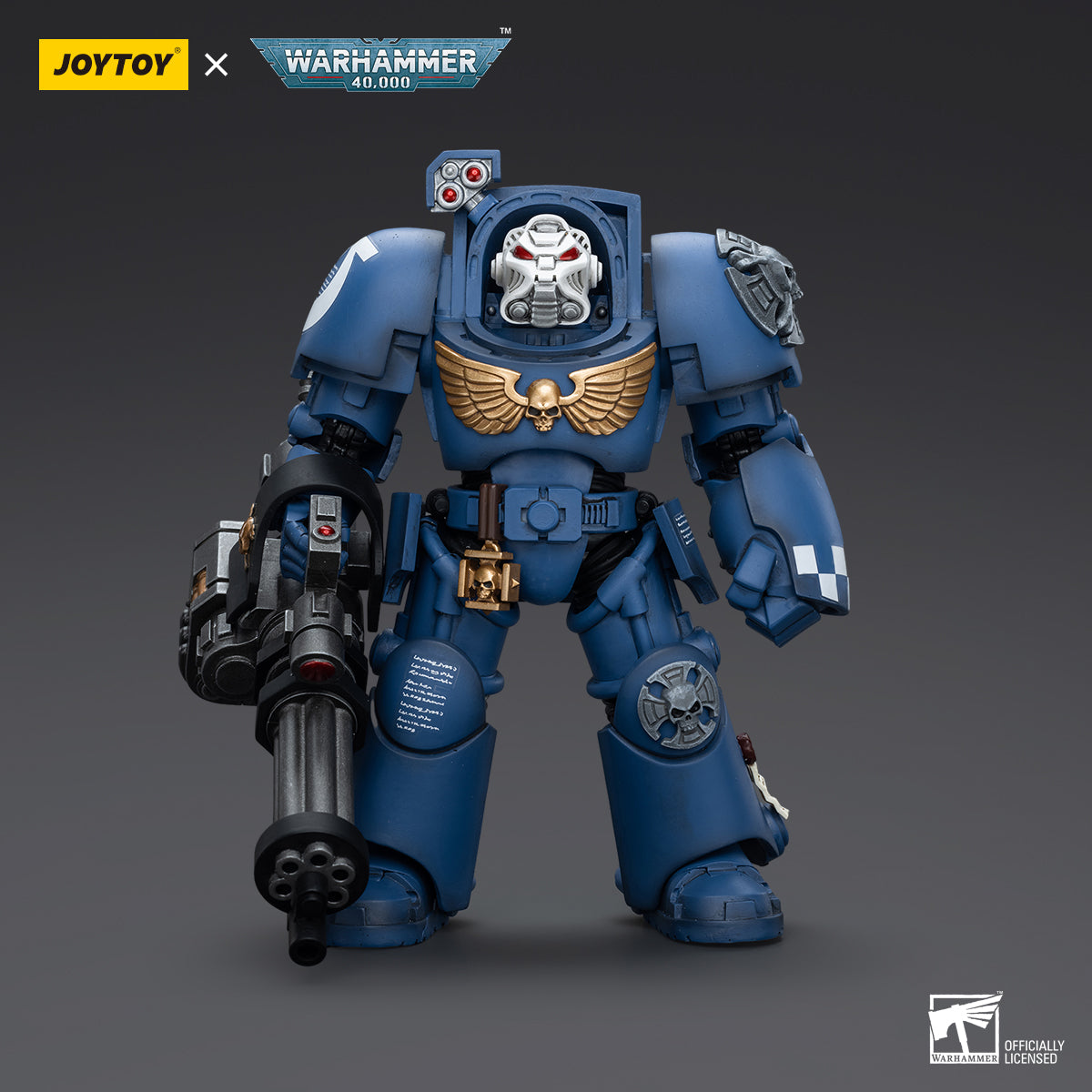 Warhammer Collectibles: 1/18 Scale Ultramarines Terminator Squad Terminator With Assault Cannon