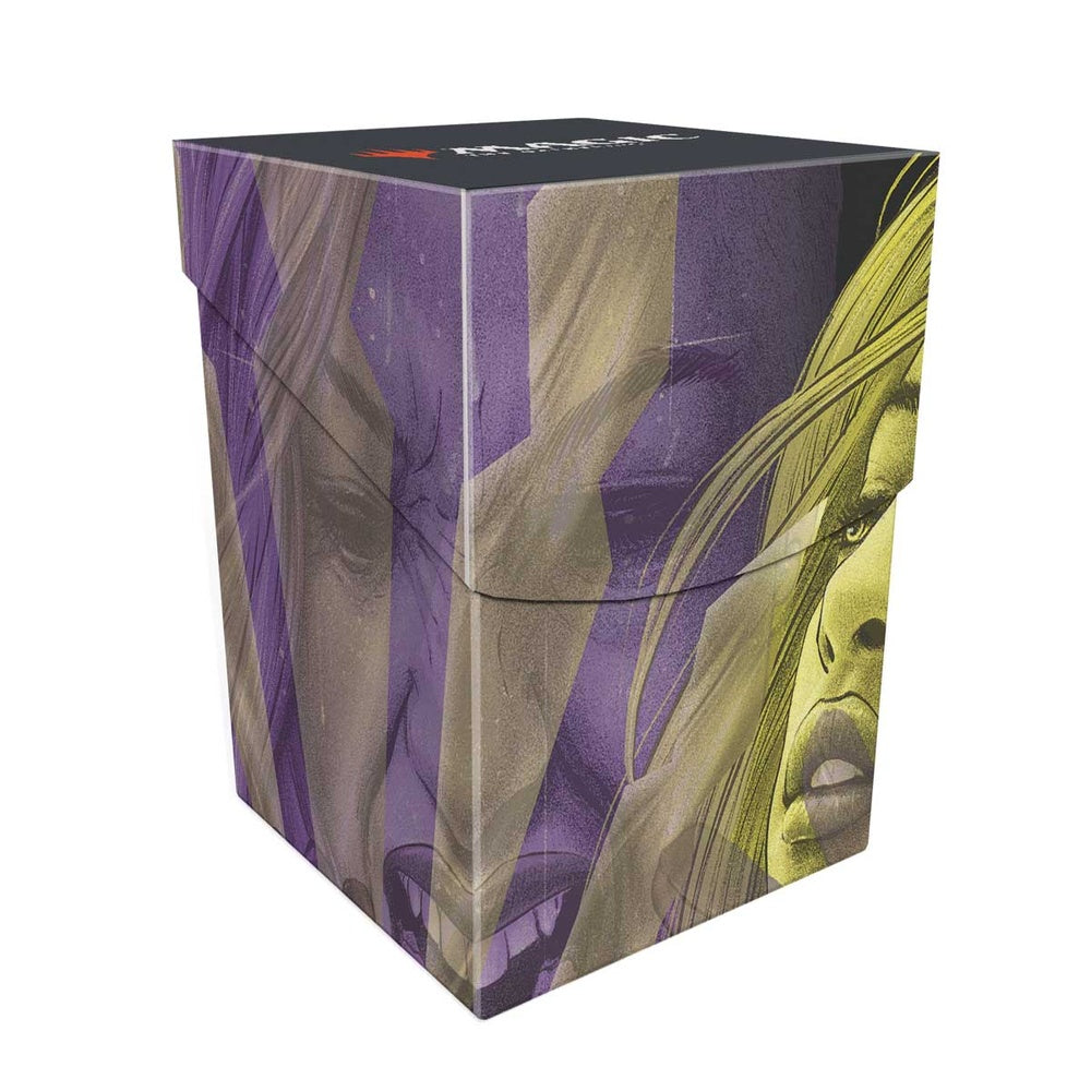 Ultra Pro - Duskmourn 100+ Deck Box Alt Art Key Character Mythic 3 for Magic: The Gathering