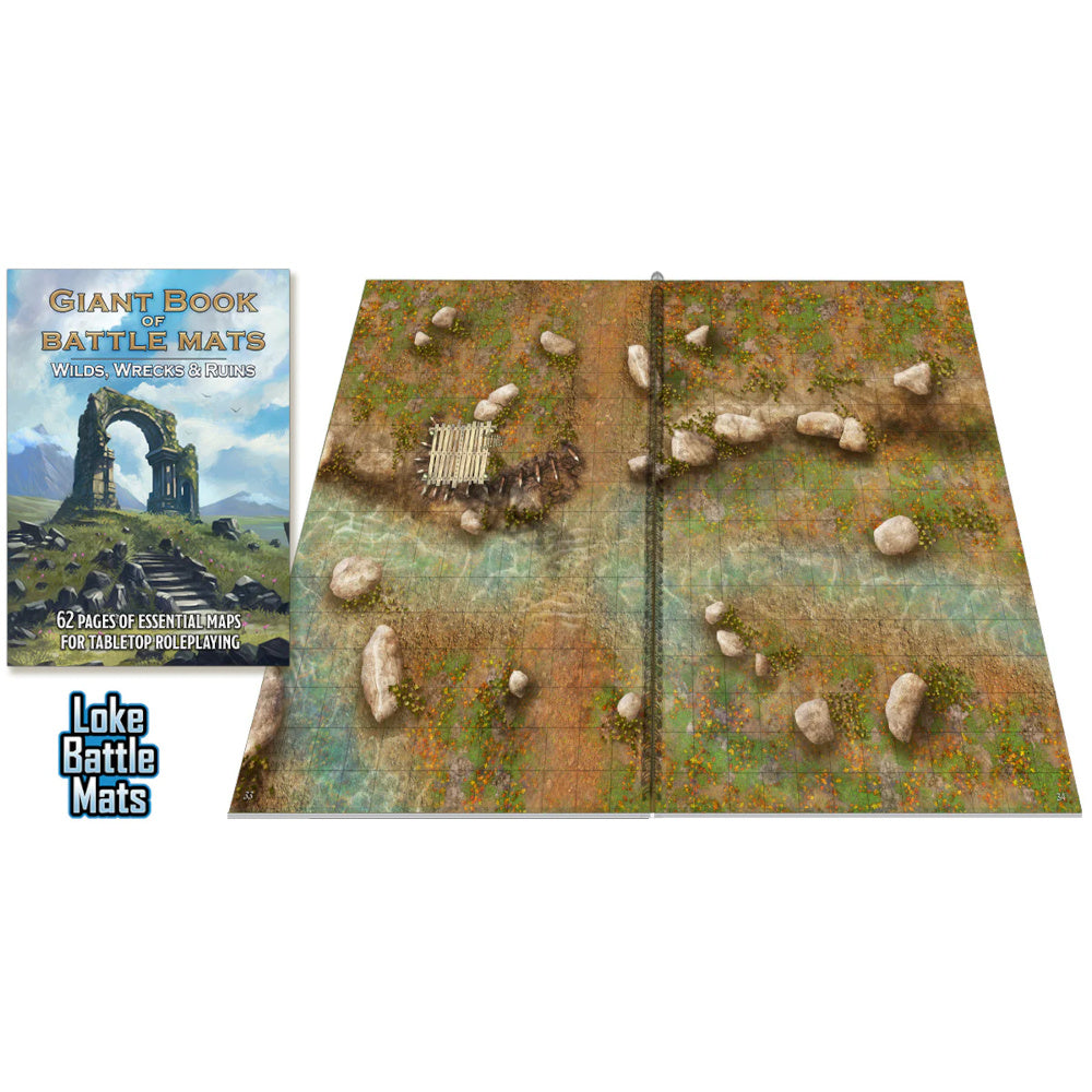 Giant Book of Battle Mats: Wilds Wrecks & Ruins - Good Games