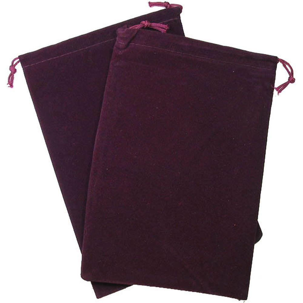 Chessex CHX 02373 Dice Bag Suedecloth (S) Burgundy 4 Inch x 5 1/2