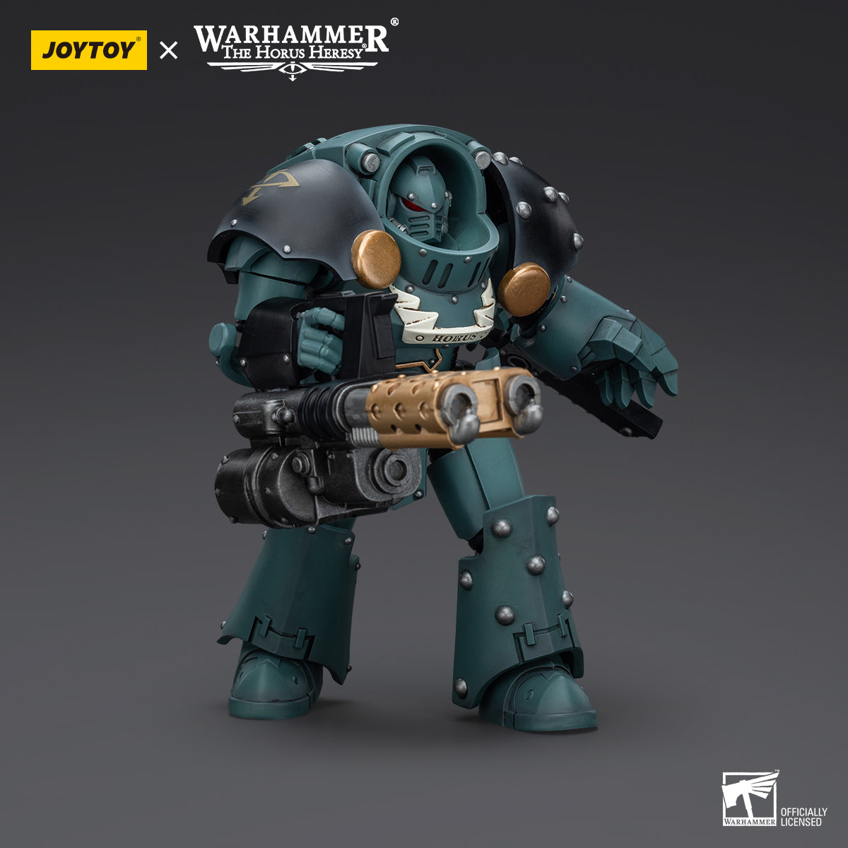 Warhammer Collectibles: 1/18 Scale Sons Of Horus Tartaros Terminator Squad Terminator &amp; Heavy Flamer - Good Games