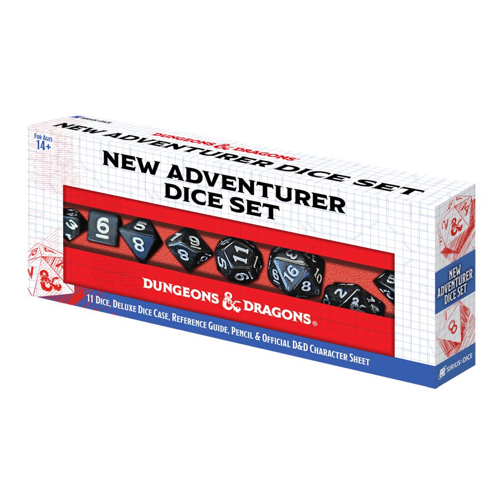 Sirius Dice - D&amp;D New Adventurer Dice Set - Black Dice