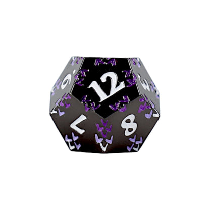 LPG Dice RPG Set Inscripted Dragon Purple - Good Games