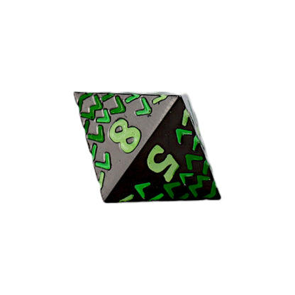 LPG Dice RPG Set Inscripted Dragon Green - Good Games