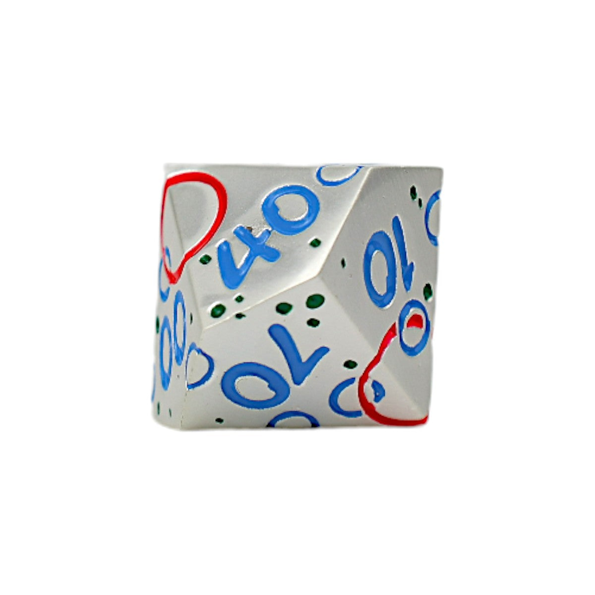 LPG Dice RPG Set Inscripted Bubbles Rainbow White - Good Games