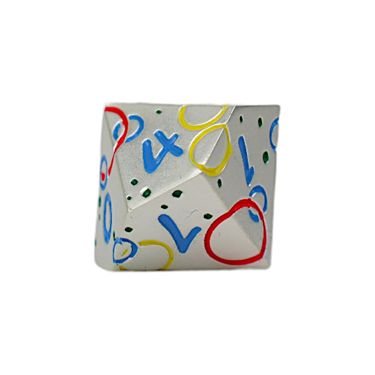 LPG Dice RPG Set Inscripted Bubbles Rainbow White - Good Games