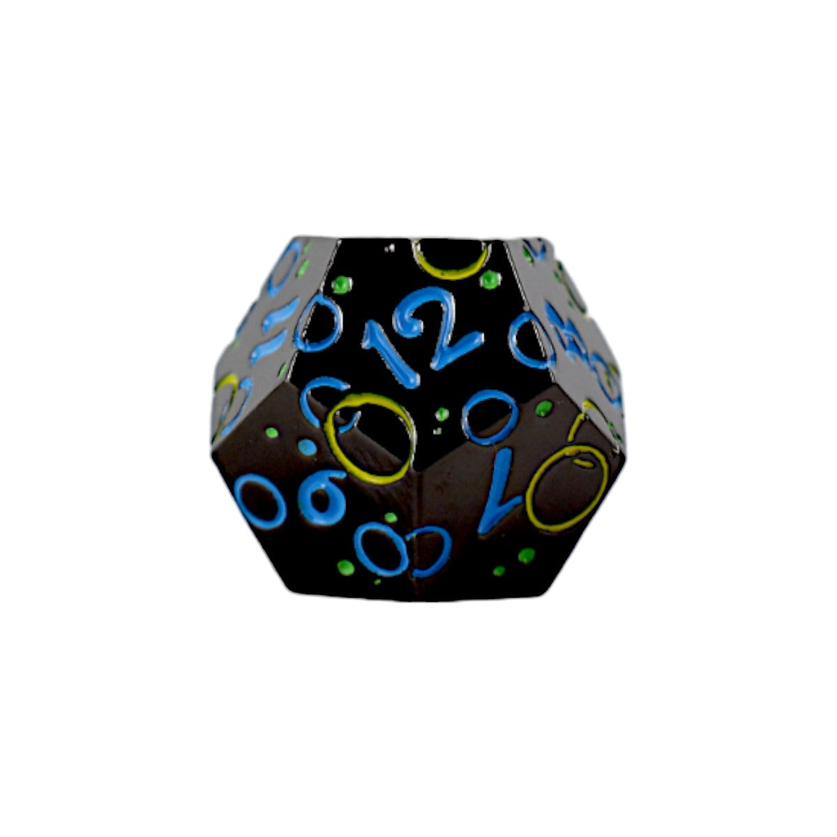 LPG Dice RPG Set Inscripted Bubbles Rainbow Black - Good Games