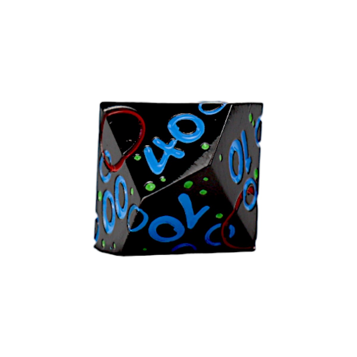 LPG Dice RPG Set Inscripted Bubbles Rainbow Black - Good Games