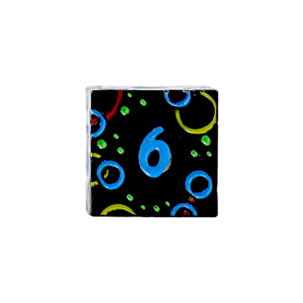 LPG Dice RPG Set Inscripted Bubbles Rainbow Black - Good Games