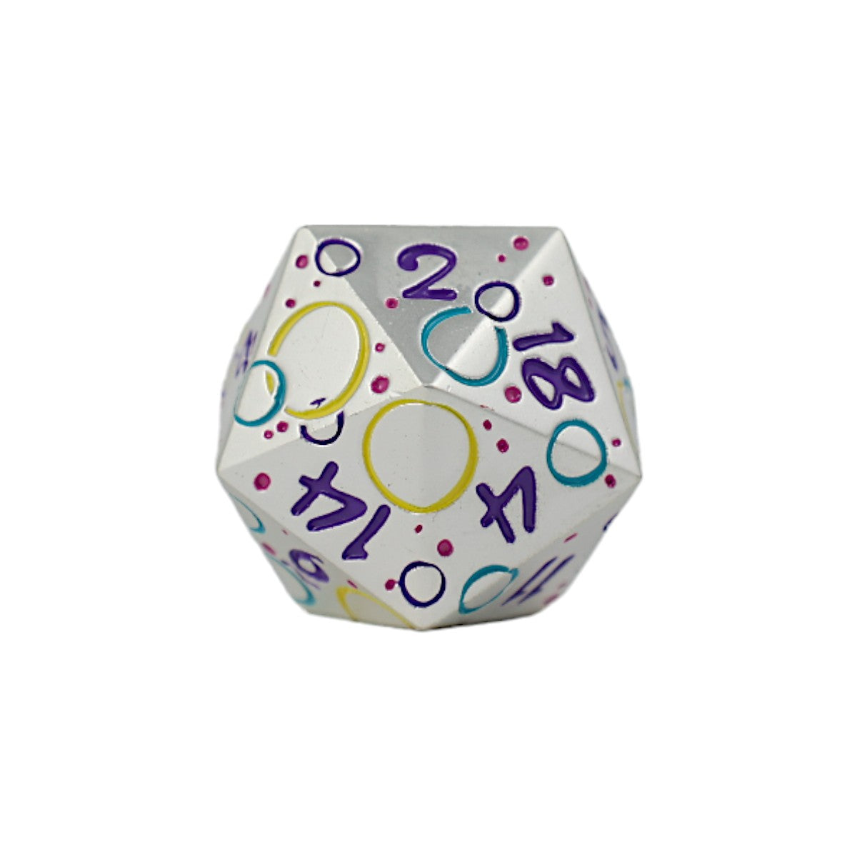 LPG Dice RPG Set Inscripted Bubbles Pastel White - Good Games