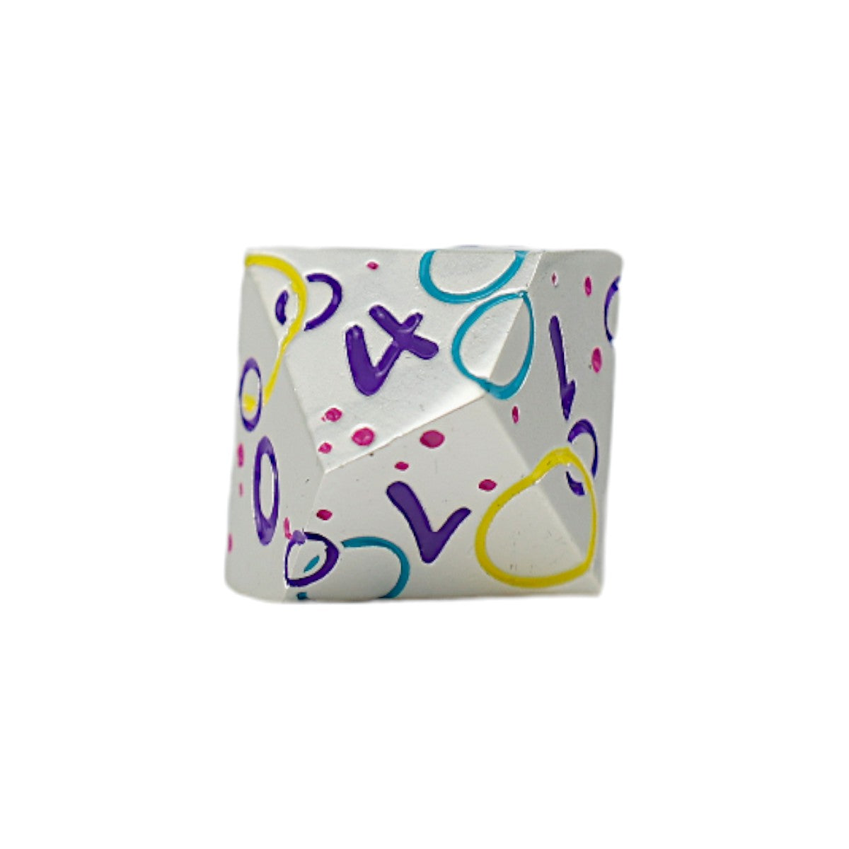 LPG Dice RPG Set Inscripted Bubbles Pastel White - Good Games