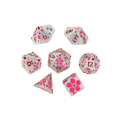 LPG Dice RPG Set Inscripted Sakura Pink - Good Games