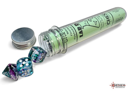 Chessex Nebula Fluorite/white Polyhedral 7-Dice Set (with bonus die) CHX 30068 - Good Games