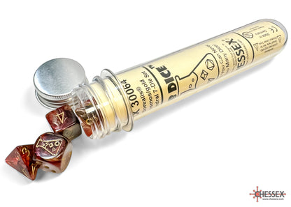 Chessex Borealis Cosmos/gold Polyhedral 7-Dice Set (with bonus die) CHX 30064 - Good Games